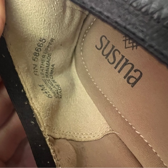 Susina Black Leather Ballet-style Flats size 6.5 - Picture 6 of 7